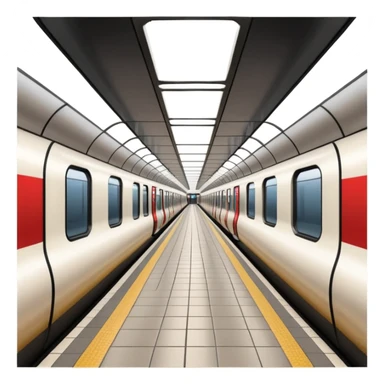 underground train tube vienna sticker