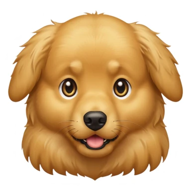 I want an emoji of a goldenretriever who is scared sticker