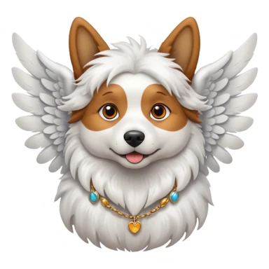 Perro con alas sticker