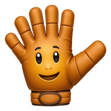 guantes de portero de futbol aplaudiendo, divertido sticker