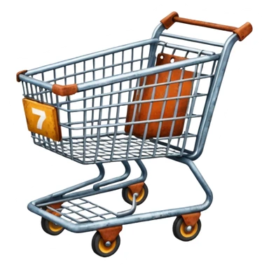 abandoned shopping cart sticker