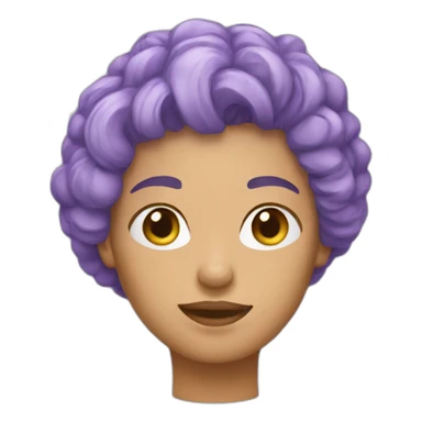 woman hair short lavander tshirt and cellphone sticker