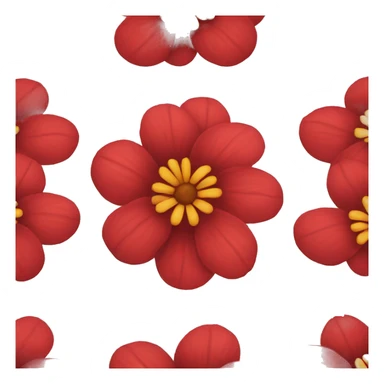 a red flower is sad sticker