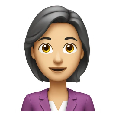 MUJER EJECUTIVA SALUDANDO CON LA MANO sticker