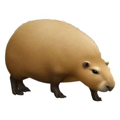 Capybara sur le dos d'une tortue sticker
