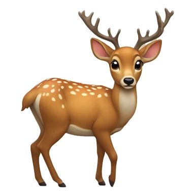 The deer is lying sticker