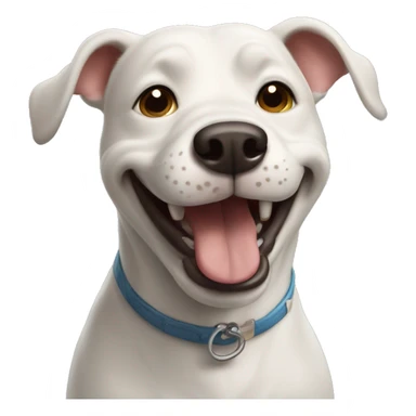 Happy Bullterier dog sticker