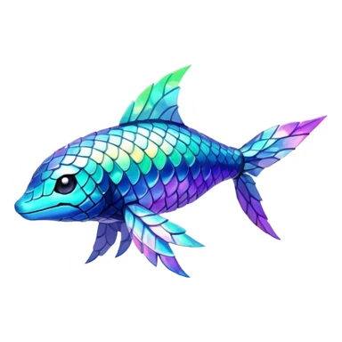 Elemental Water-type-Light-Arcane-type magical colorful exotic animesque Pokémon-Fakémon-animal-creature sticker