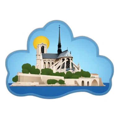 Notre dame de la garde marseille sticker