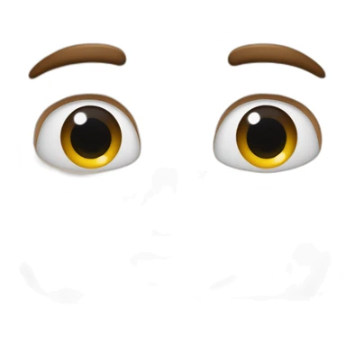 Emoji tête homme yeux bleus et grandes oreilles sticker