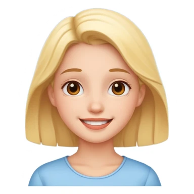 happy girl under the sky sticker