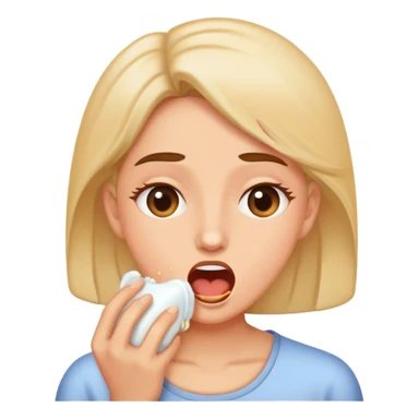 Women burping sticker