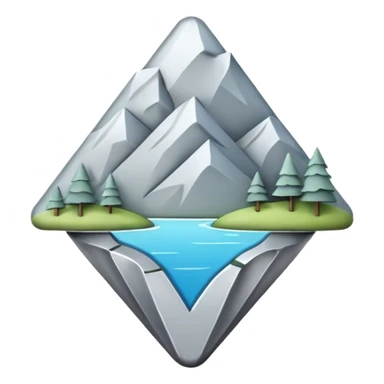 minimalist natural location pin sticker