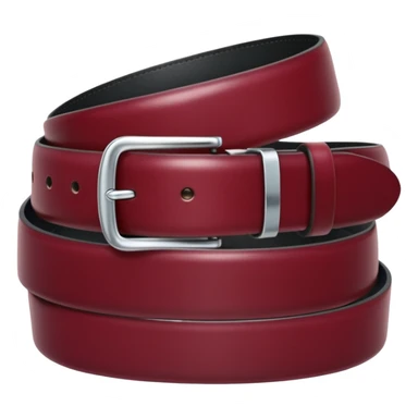 Burgundy belt sticker