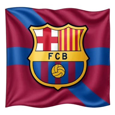Create FC Barcelona flag emoji sticker