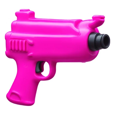 all pink Water Pistol Emoji, must look like a toy sticker