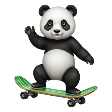 Panda skateboard  sticker
