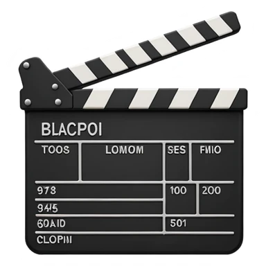 create a film clapper board, do not include any text sticker