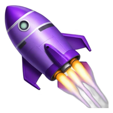 purple rocket apolo sticker