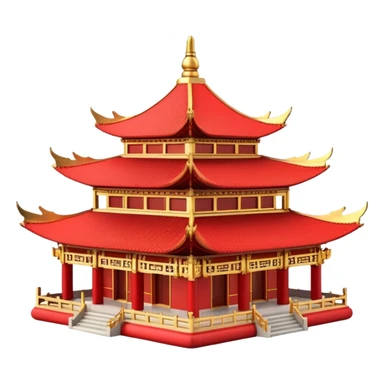 Chinese buddhism temple sticker