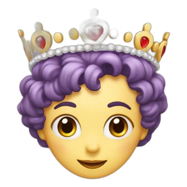 Cœur avec couronne sticker