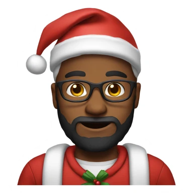 Me dressed as Santa clause sticker