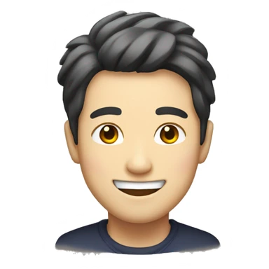 Smiling Japan man sticker