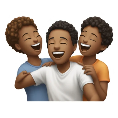 happy friends enjoying together sticker