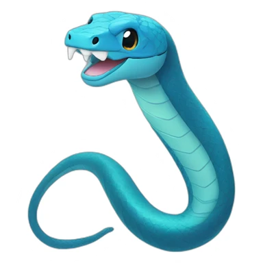 Cute Blue Snake sticker