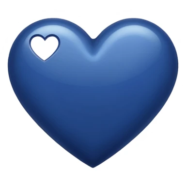 NAVY BLUE heart emoji sticker