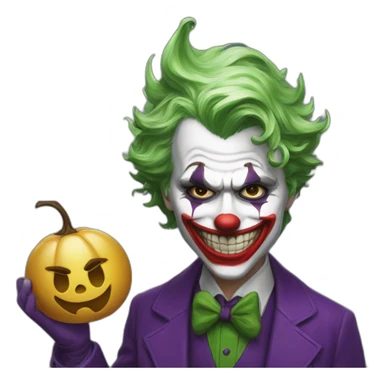 Joker with calvitie sticker
