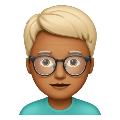 Face glasses grolzy sticker