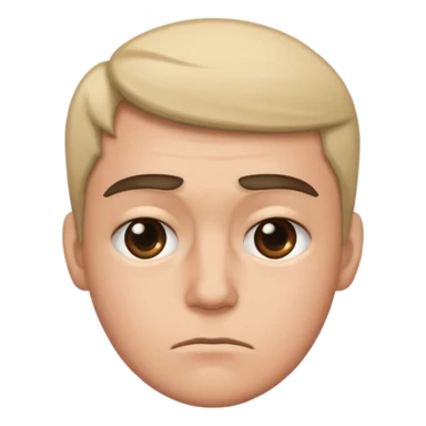 side eye with a frown  sticker