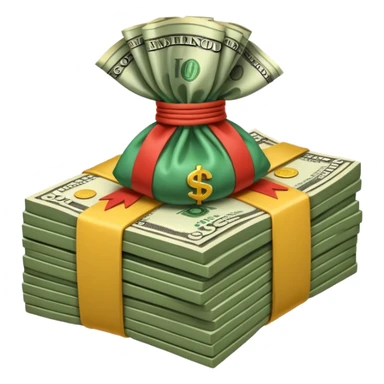 a bundle of money sticker