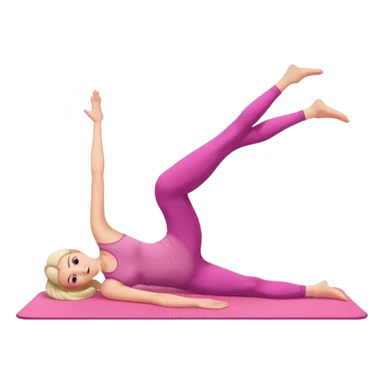 pink pilates sticker