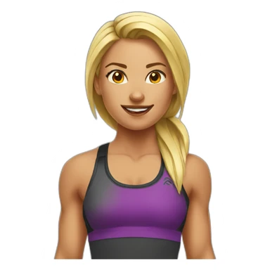 CrossFit girl sticker