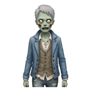 parisian zombie sticker