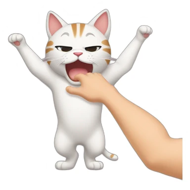 Cat slapping sticker