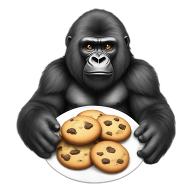Gorilla tag gorilla with cookies sticker