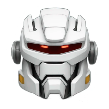 white battle mecha sticker