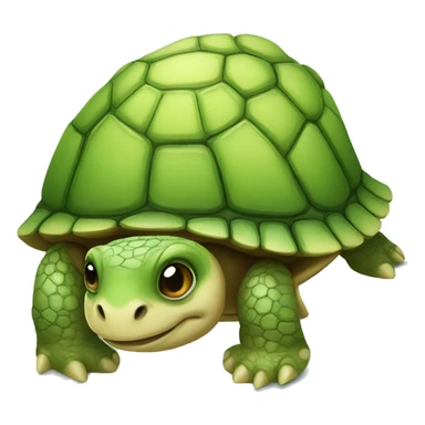 A cute little turtle with a check mark sticker