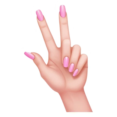 Light pink hand with pink nail polish flipping you off sticker