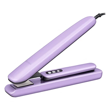 pastel lilac hair straightener sticker