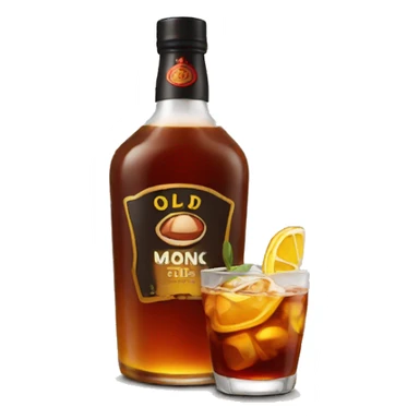 rum drink named old monk emoji sticker