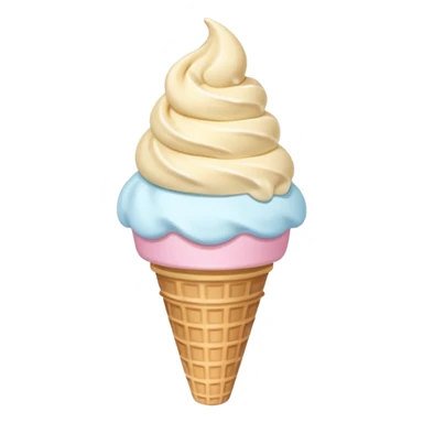 cononito de helado de vainilla kawaii sticker