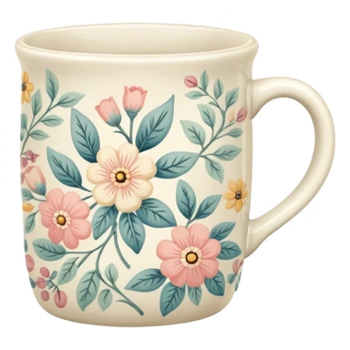cute vintage coffee mug sticker