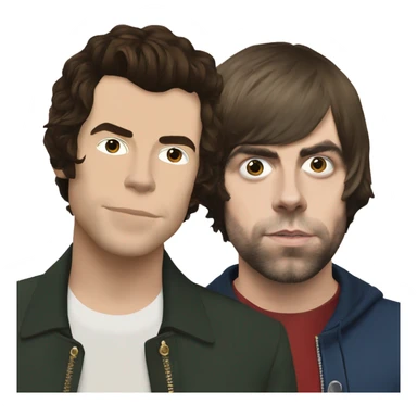 Harry Styles and Liam Gallagher sticker