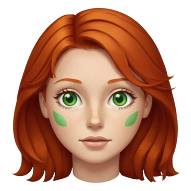 redhead woman sticker