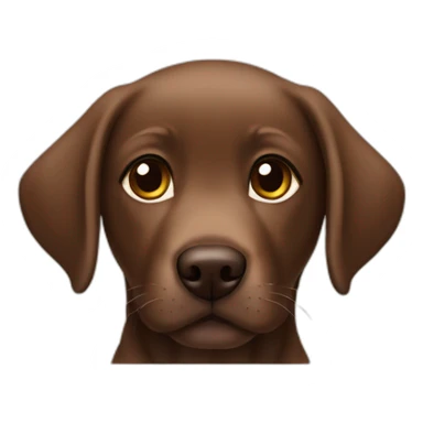 Brown labrador puppie sticker