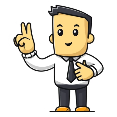 movie director making cut gesture with hands sticker